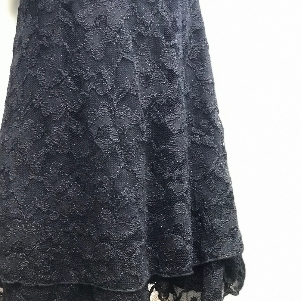 Babydoll Cami Dress Black Goth Lace Stretch S & M - Picture 4 of 5